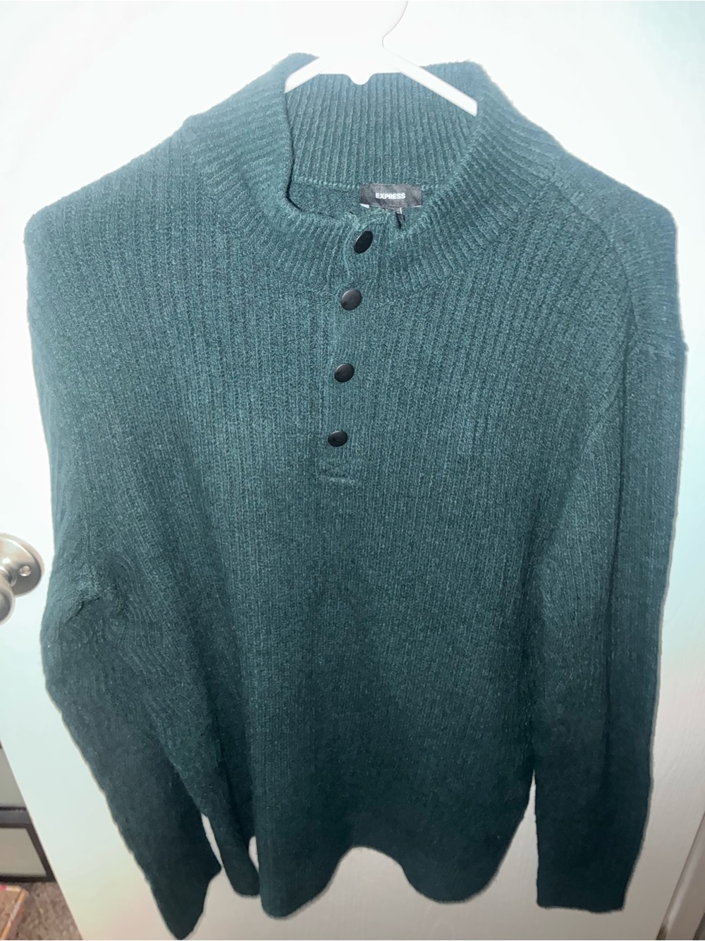 Express Ribbed Shawl Collar Cardigan Sweater M NWT